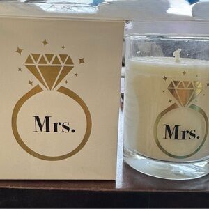 Francesca's Collections “Mrs.” Scented Soy Wax Candle